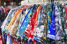 Rack of aloha shirts